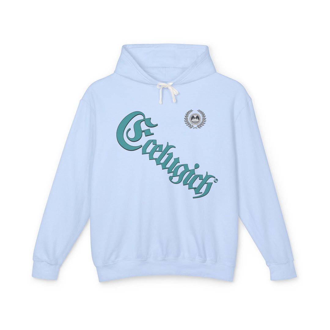 ECELUGICH® Walbaum Fraktur Cozy Unisex Lightweight Hooded Sweatshirt with Retro Typography