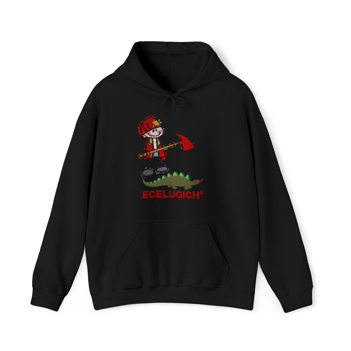 ECELUGICH® FIREFIGHTER Unisex Heavy Blend™ Hooded Sweatshirt