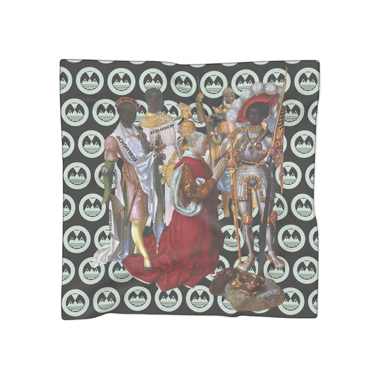 ECELUGICH® Poly Scarf Black Roman Military Leader who Became a Saint: Saint Maurice