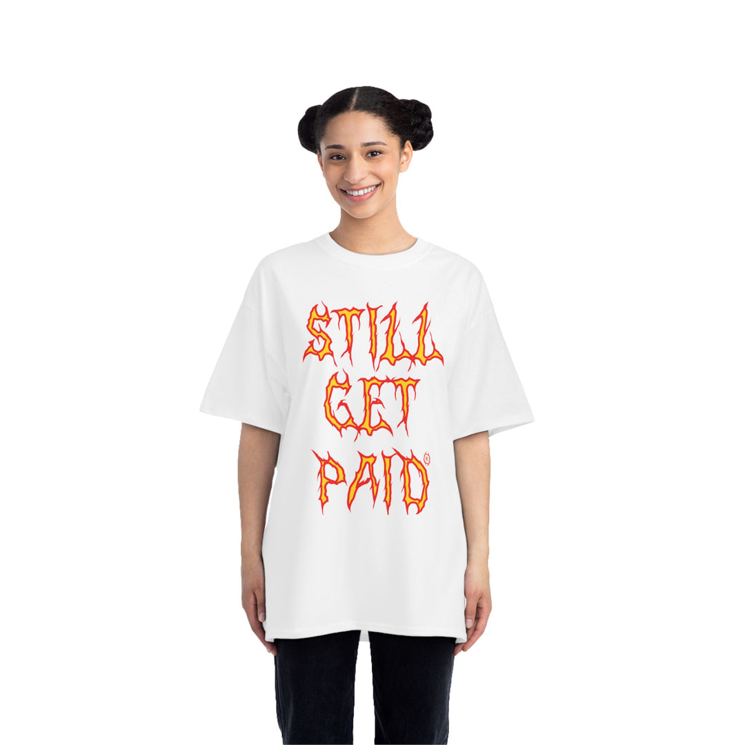 STILLGETPAID® APPAREL FIRE UNISEX OVERSIZE TEE SHIRT