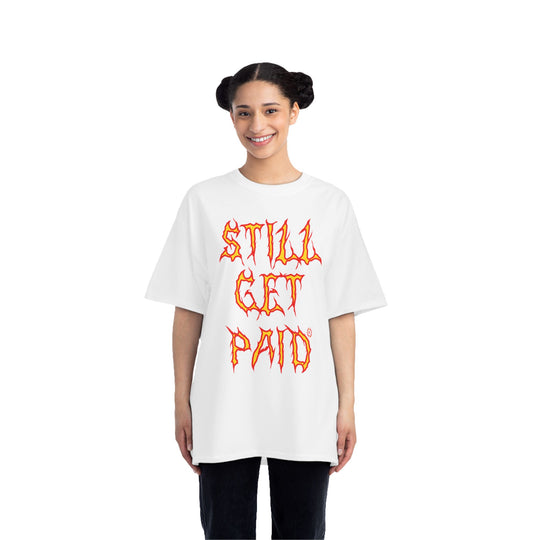 STILLGETPAID® APPAREL FIRE UNISEX OVERSIZE TEE SHIRT