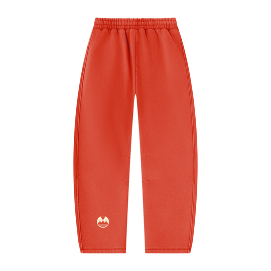 Unisex Vintage Wash Barrel Leg Fleece Sweatpants