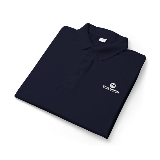 ECELUGICH® Embroidered Performance Polo — Sporty Breathable Golf & Work Shirt