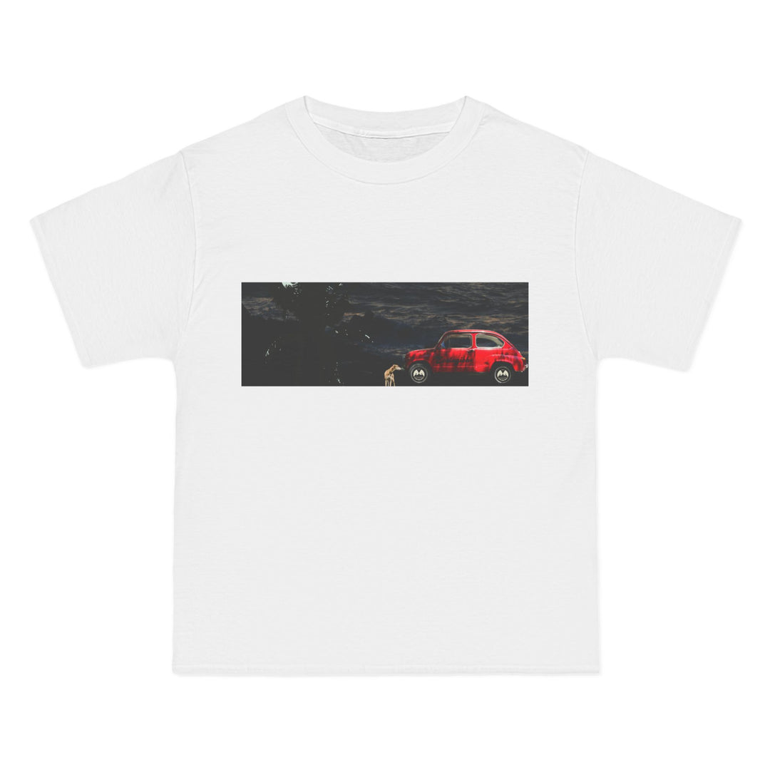 ECELUGICH® UNISEX OVERSIZE RED CAR TEE