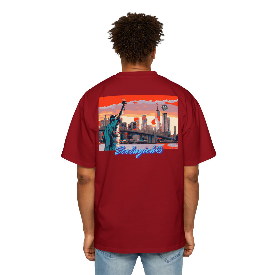 ECELUGICH® Men's Heavy Oversized Tee