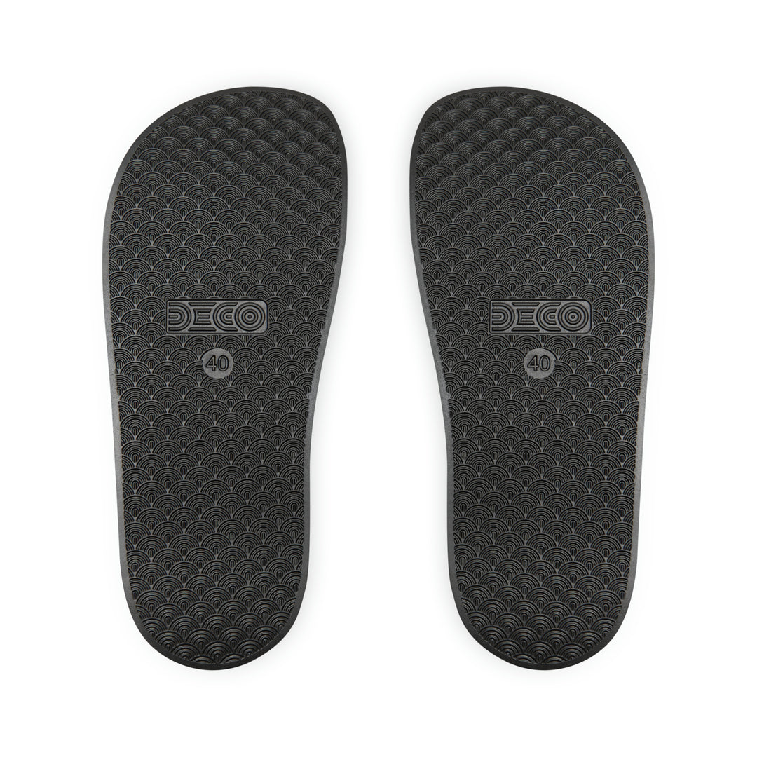 ECELUGICH Men's PU Slide Sandals
