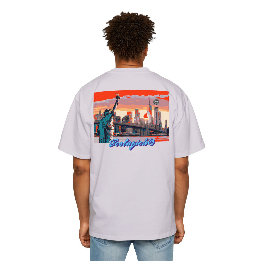 ECELUGICH® Men's Heavy Oversized Tee