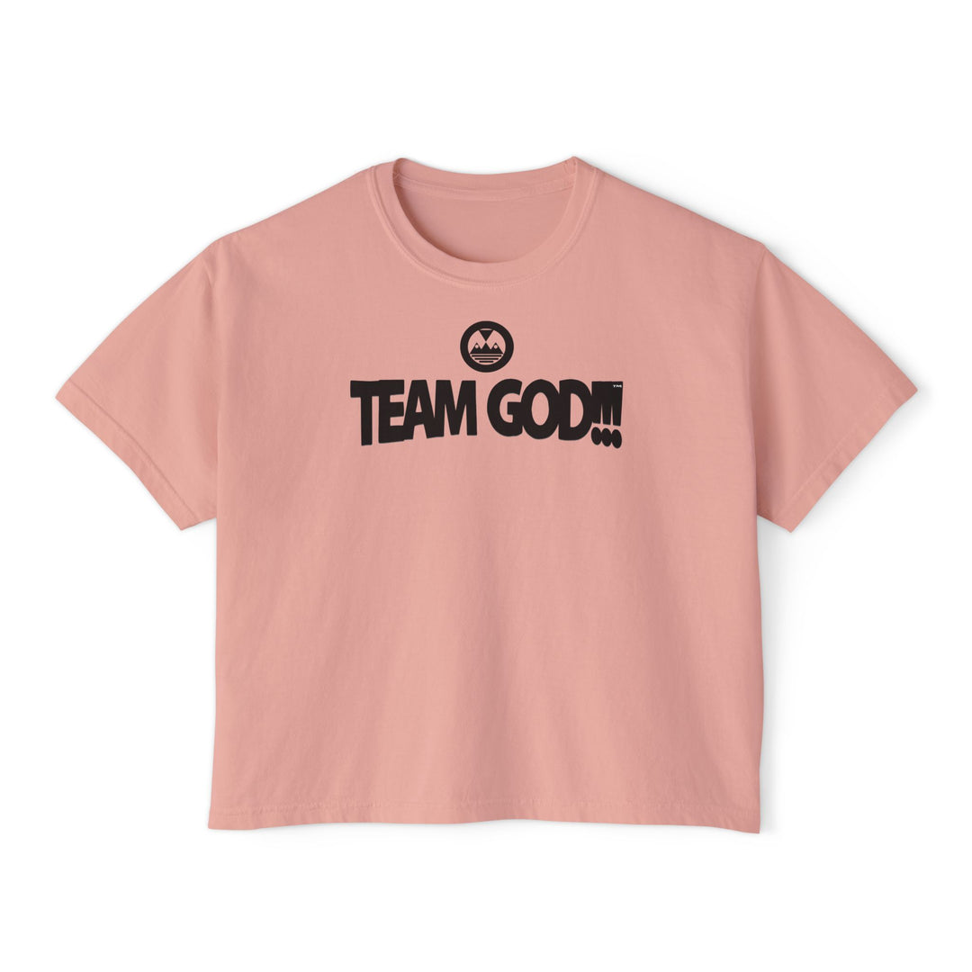ECELUGICH® TEAM GOD!!! Women's Boxy Tee