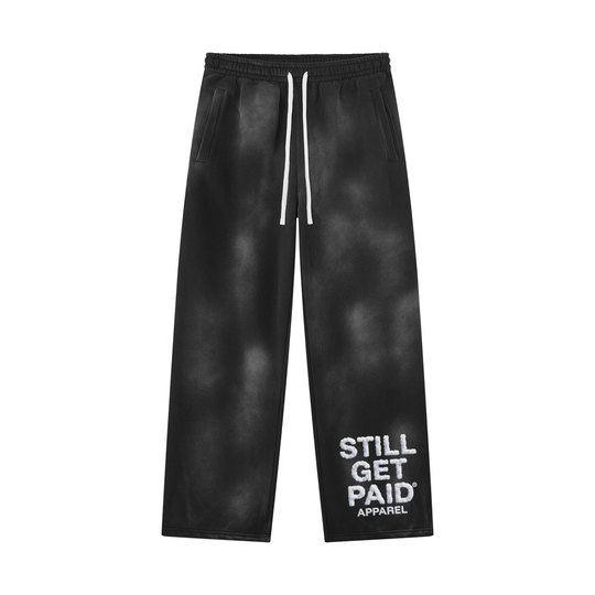 Cloud Stacked Sun-Fade Wide-Leg Sweatpants