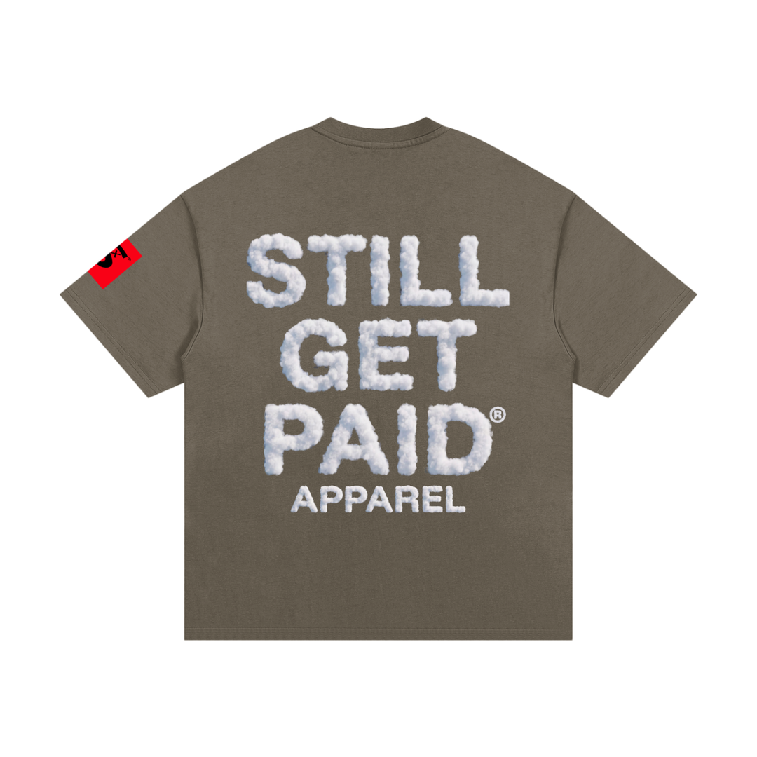 Heavyweight Cotton Cloud Stacked T-Shirt