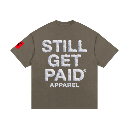 Heavyweight Cotton Cloud Stacked T-Shirt