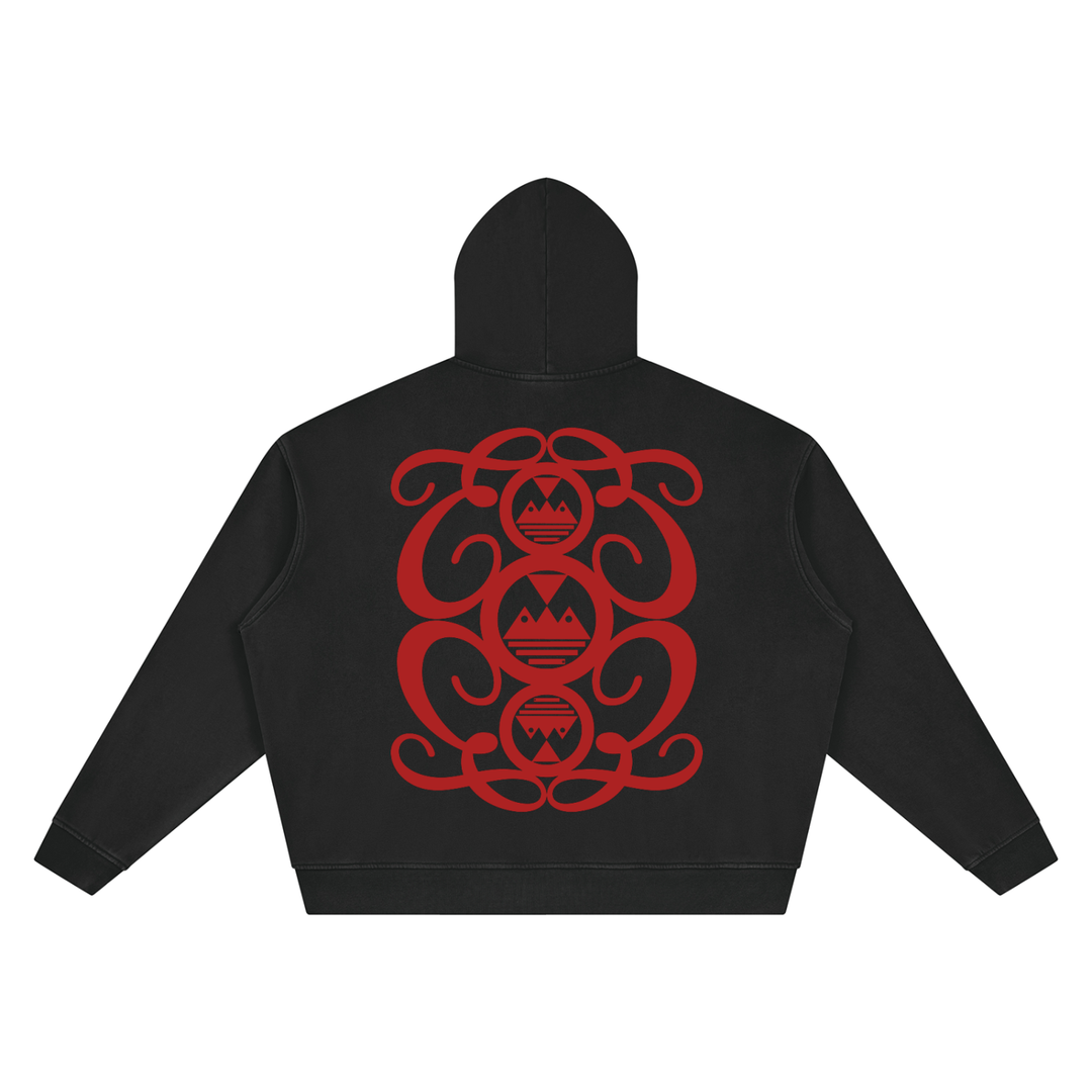 Unisex Vintage Wash Boxy Palazzo Albricci Perebrini  Hoodie