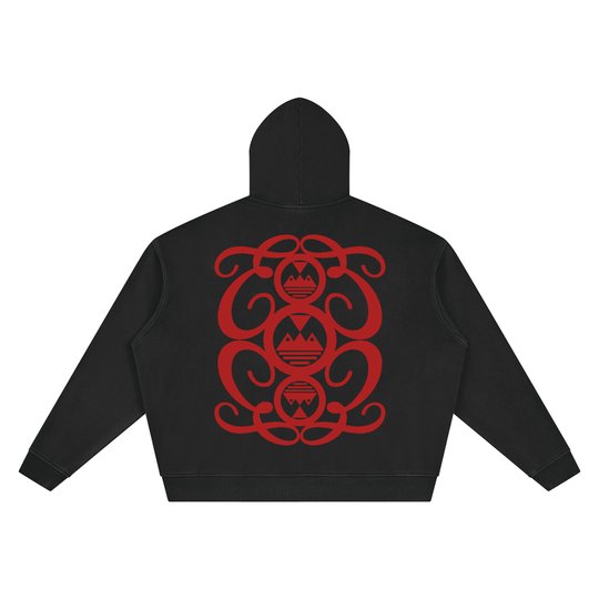 Unisex Vintage Wash Boxy Palazzo Albricci Perebrini  Hoodie