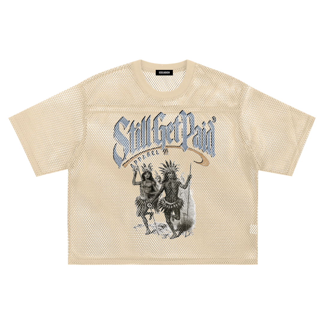 See-through Boxy Net T-Shirt