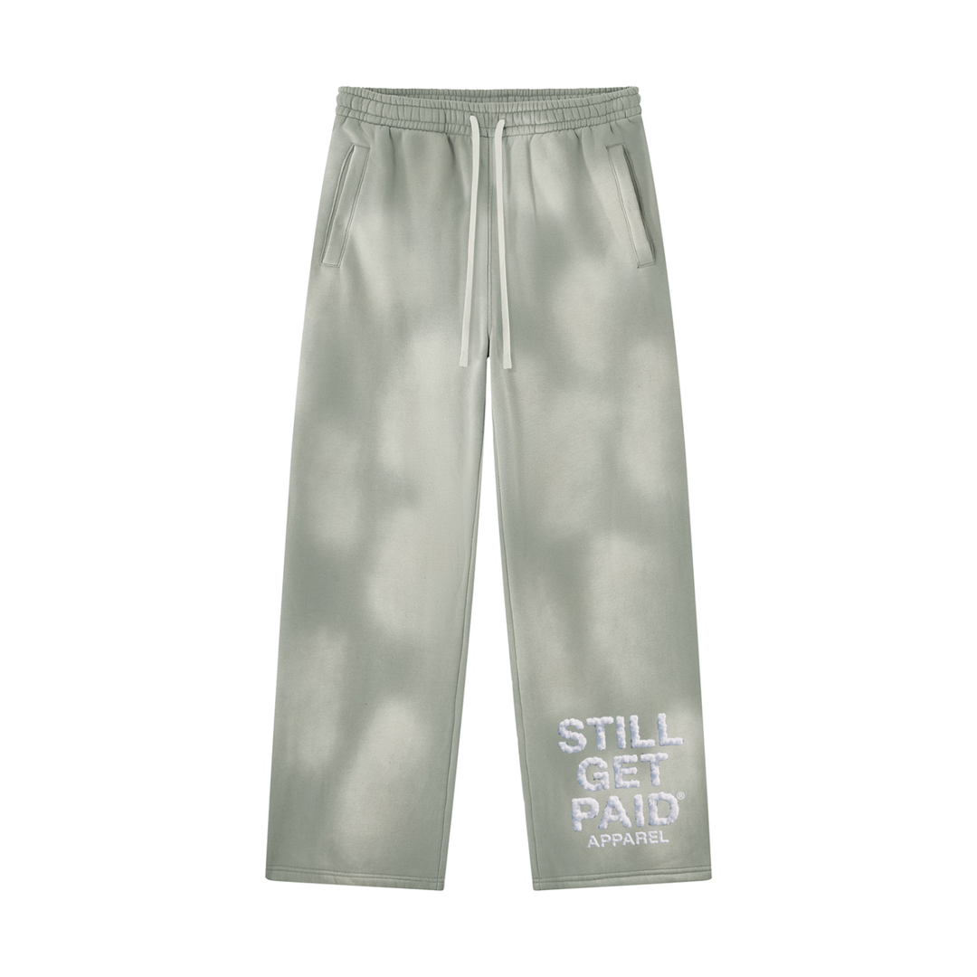 Cloud Stacked Sun-Fade Wide-Leg Sweatpants