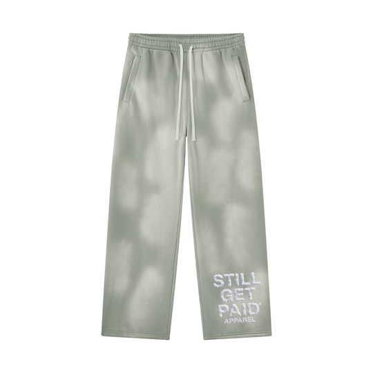 Cloud Stacked Sun-Fade Wide-Leg Sweatpants