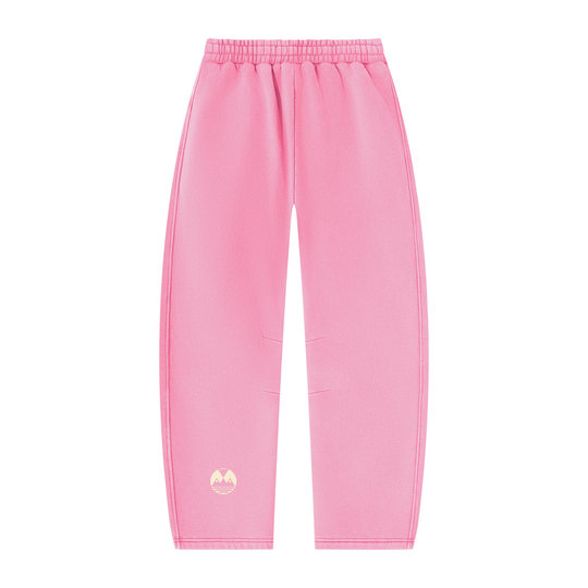 Unisex Vintage Wash Barrel Leg Fleece Sweatpants