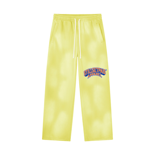 Unisex Sunfade Wide Leg Fleece Sweatpants