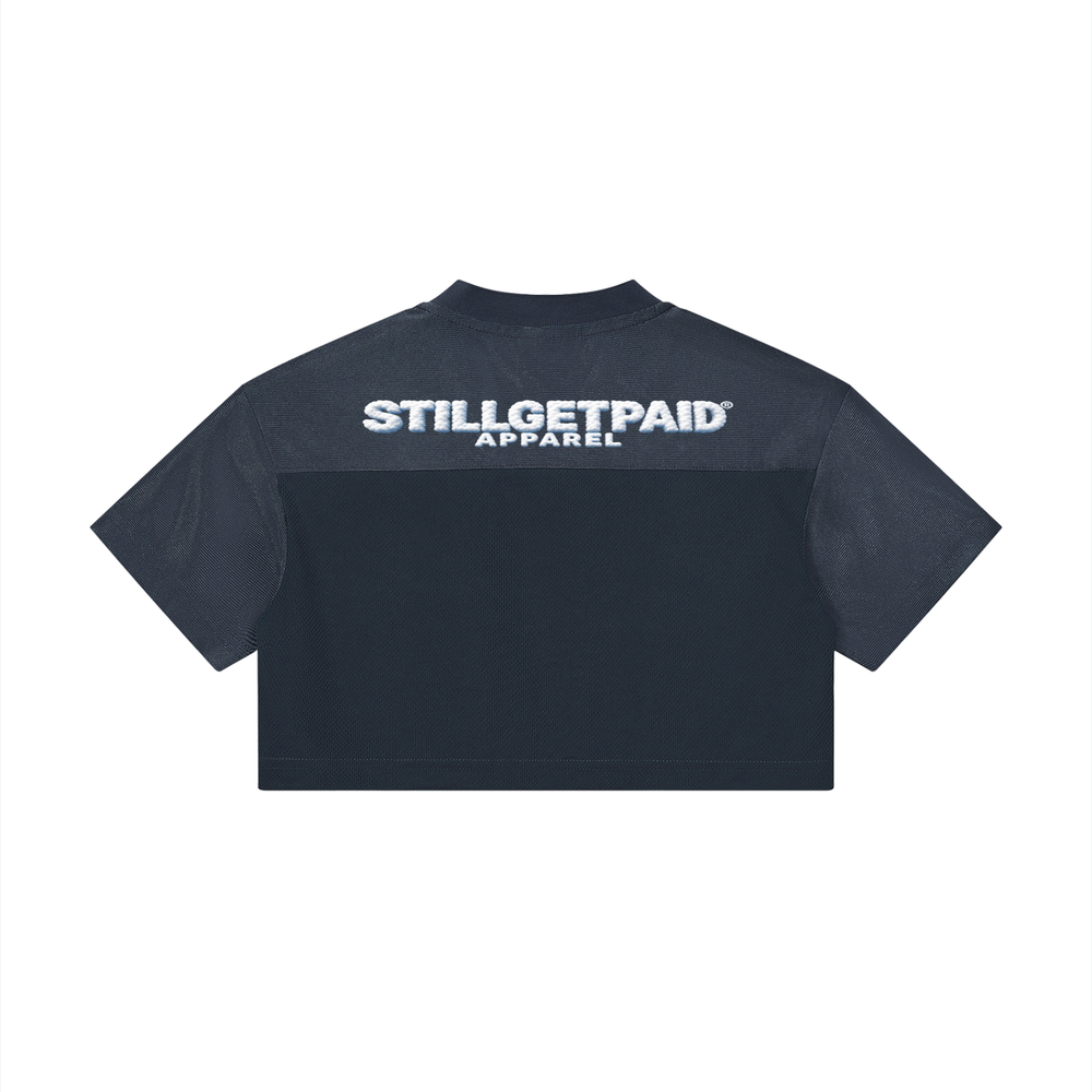 Women’s Cropped Paneled V-Neck Cloud Jersey