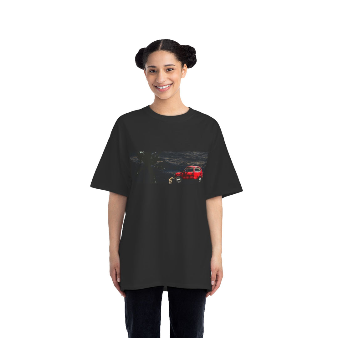 ECELUGICH® UNISEX OVERSIZE RED CAR TEE