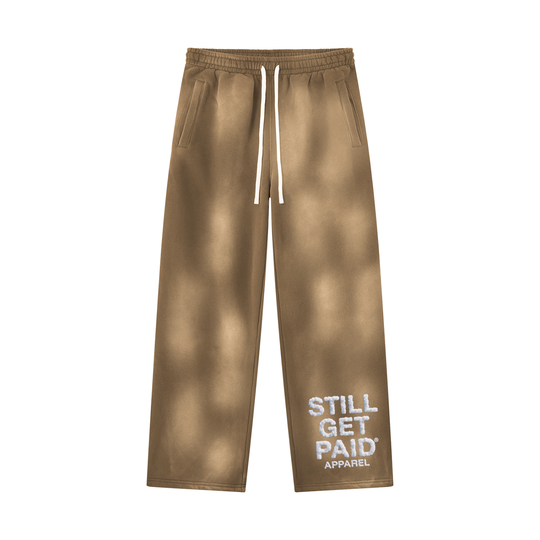 Cloud Stacked Sun-Fade Wide-Leg Sweatpants