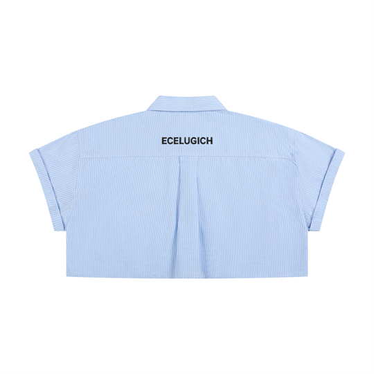 Women’s Striped Boxy Cropped Palazzo Albricci Perebrini Shirt