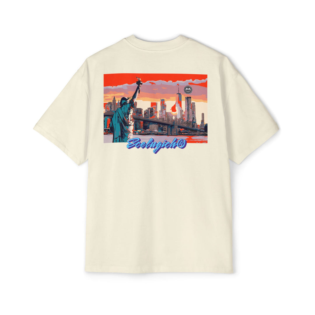 ECELUGICH® Men's Heavy Oversized Tee