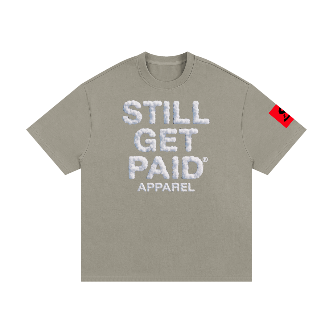 Heavyweight Cotton Cloud Stacked T-Shirt