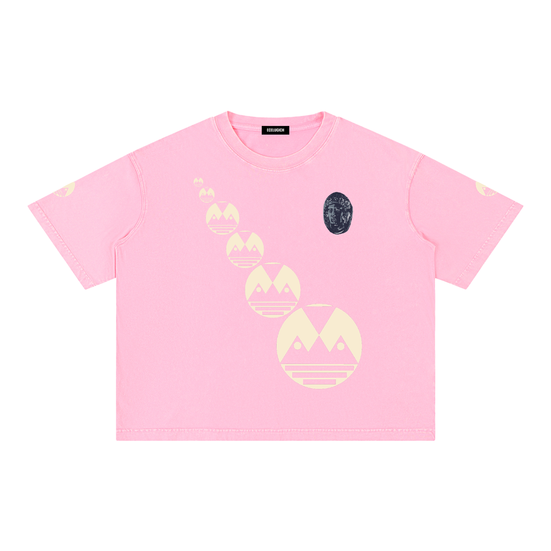Mineral Wash Boxy Cotton T-Shirt