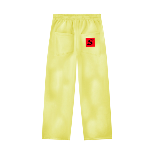Unisex Sunfade Wide Leg Fleece Sweatpants