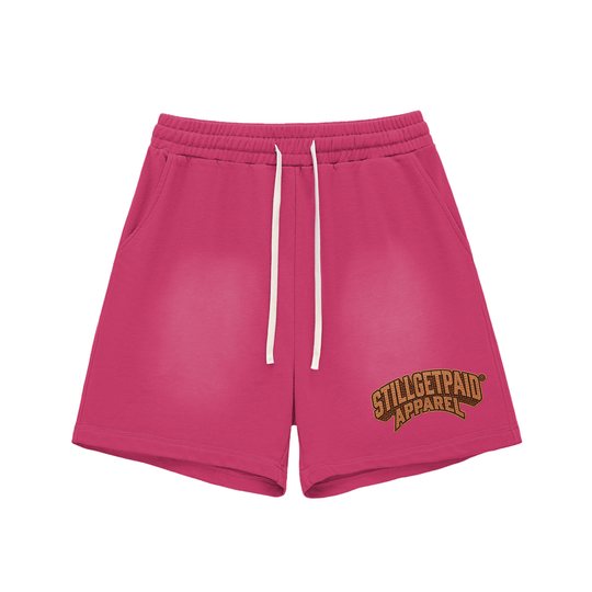 Sun Fade Raw Edge Cotton Penny Shorts