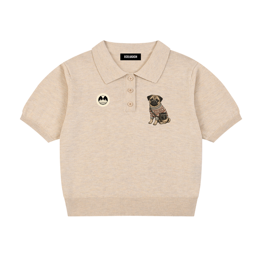 Women’s Knit Cotton Polo Shirt