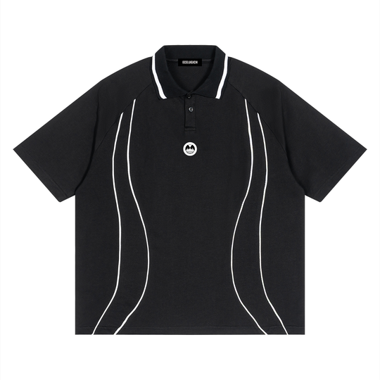 Unisex Raglan Palazzo Albricci Perebrini Piping Polo Shirt