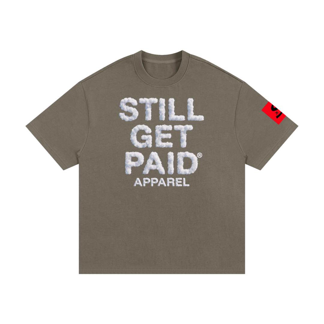 Heavyweight Cotton Cloud Stacked T-Shirt
