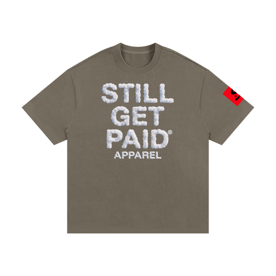 Heavyweight Cotton Cloud Stacked T-Shirt