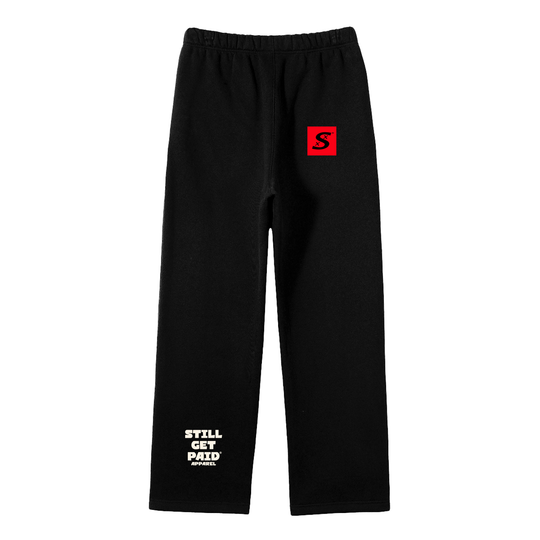 Unisex Solid Color Fleece Straight Leg Pants