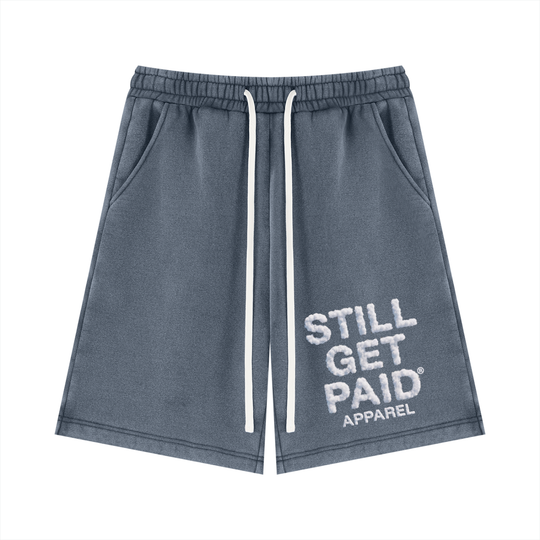 Unisex Vintage Wash Fleece Stacked Shorts