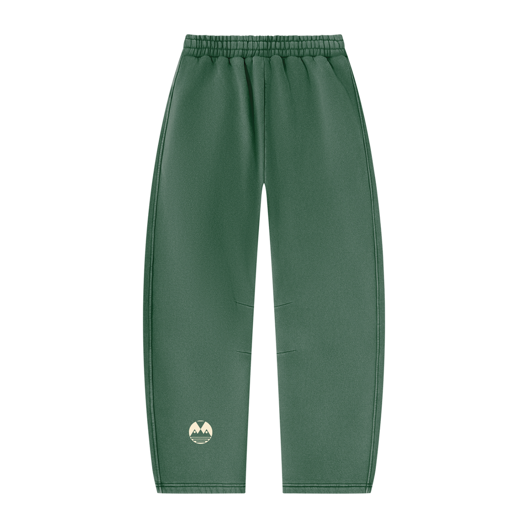 Unisex Vintage Wash Barrel Leg Fleece Sweatpants