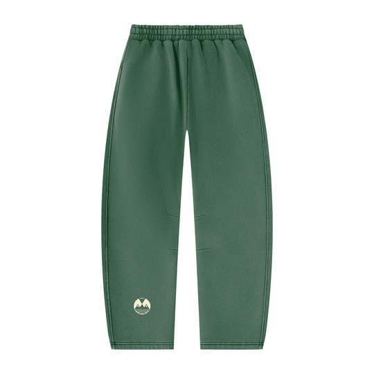 Unisex Vintage Wash Barrel Leg Fleece Sweatpants