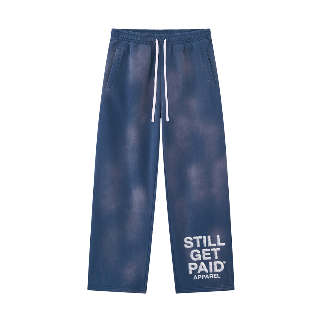 Cloud Stacked Sun-Fade Wide-Leg Sweatpants