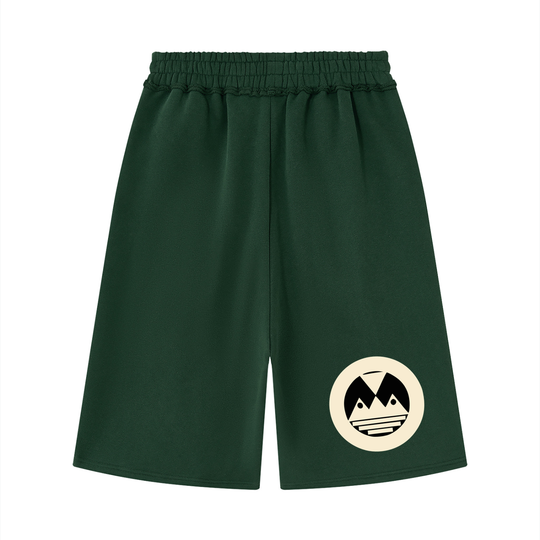 Unisex Raw Edge Fleece Shorts