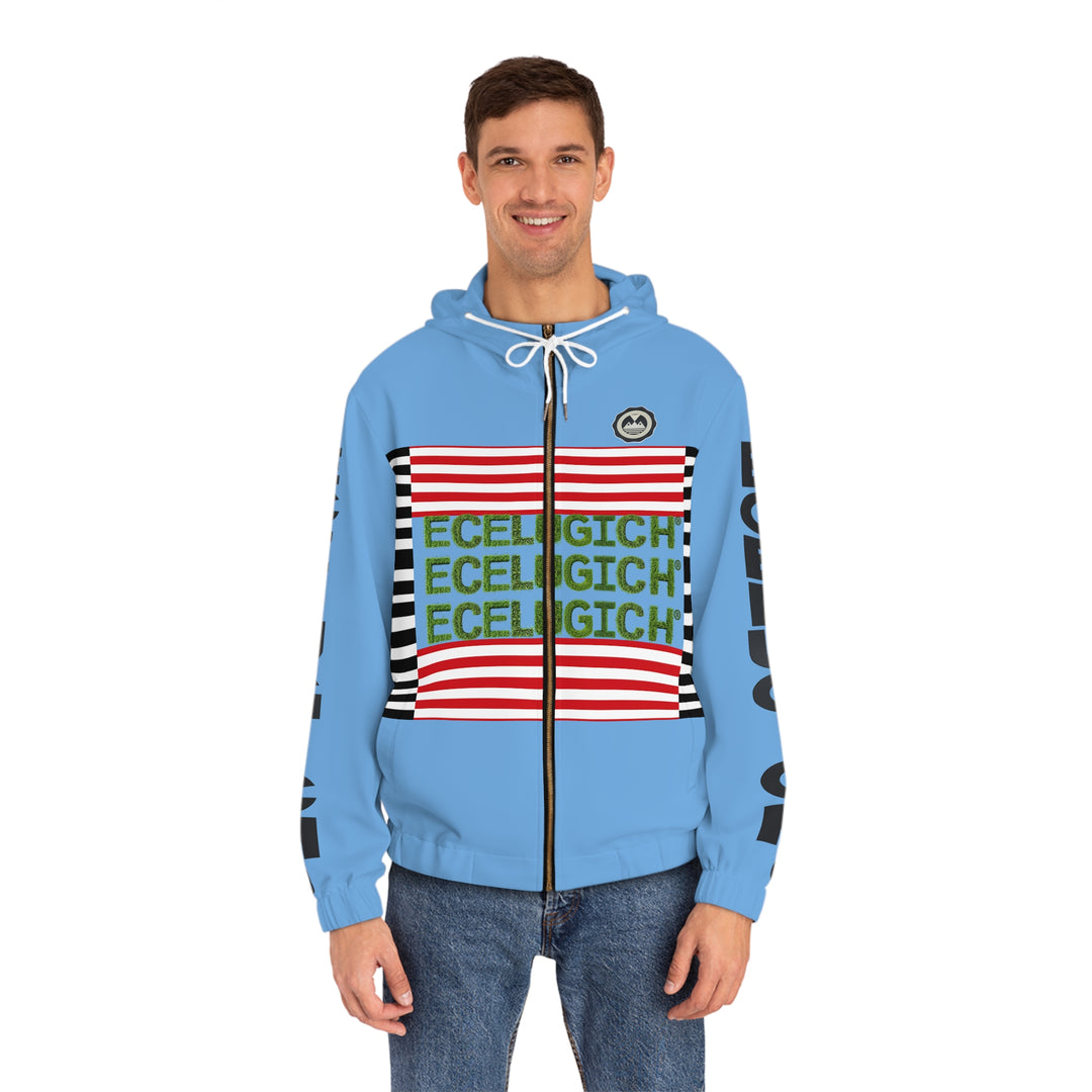 ECELUGICH® Men's Full-Zip Hoodie