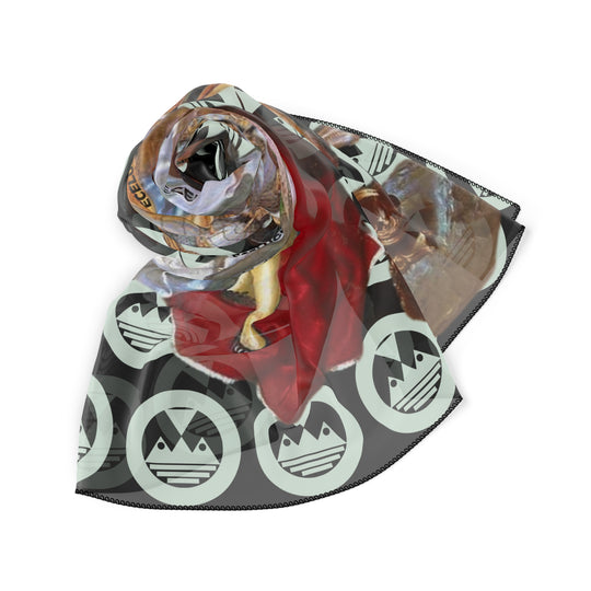 ECELUGICH® Poly Scarf Black Roman Military Leader who Became a Saint: Saint Maurice