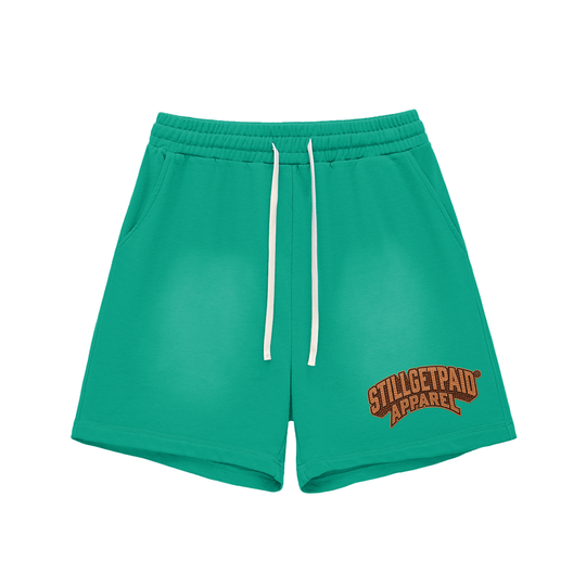 Sun Fade Raw Edge Cotton Penny Shorts