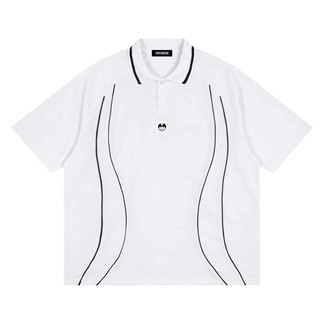 Unisex Raglan Palazzo Albricci Perebrini Piping Polo Shirt