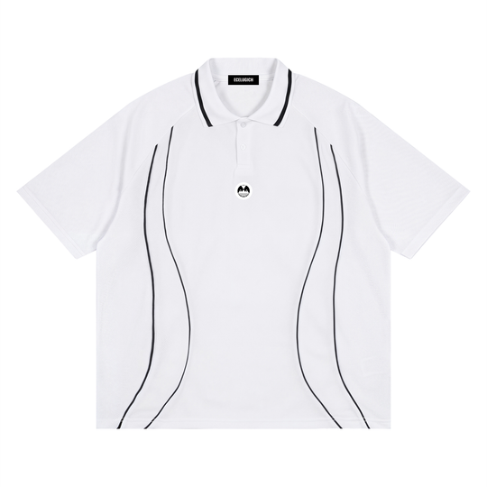 Unisex Raglan Palazzo Albricci Perebrini Piping Polo Shirt