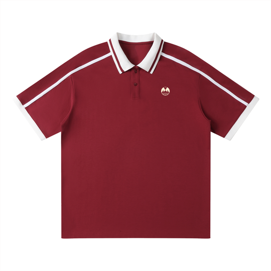 Unisex Contrast Piping Polo Shirt