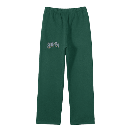 Unisex Solid Color Fleece Straight Leg Pants