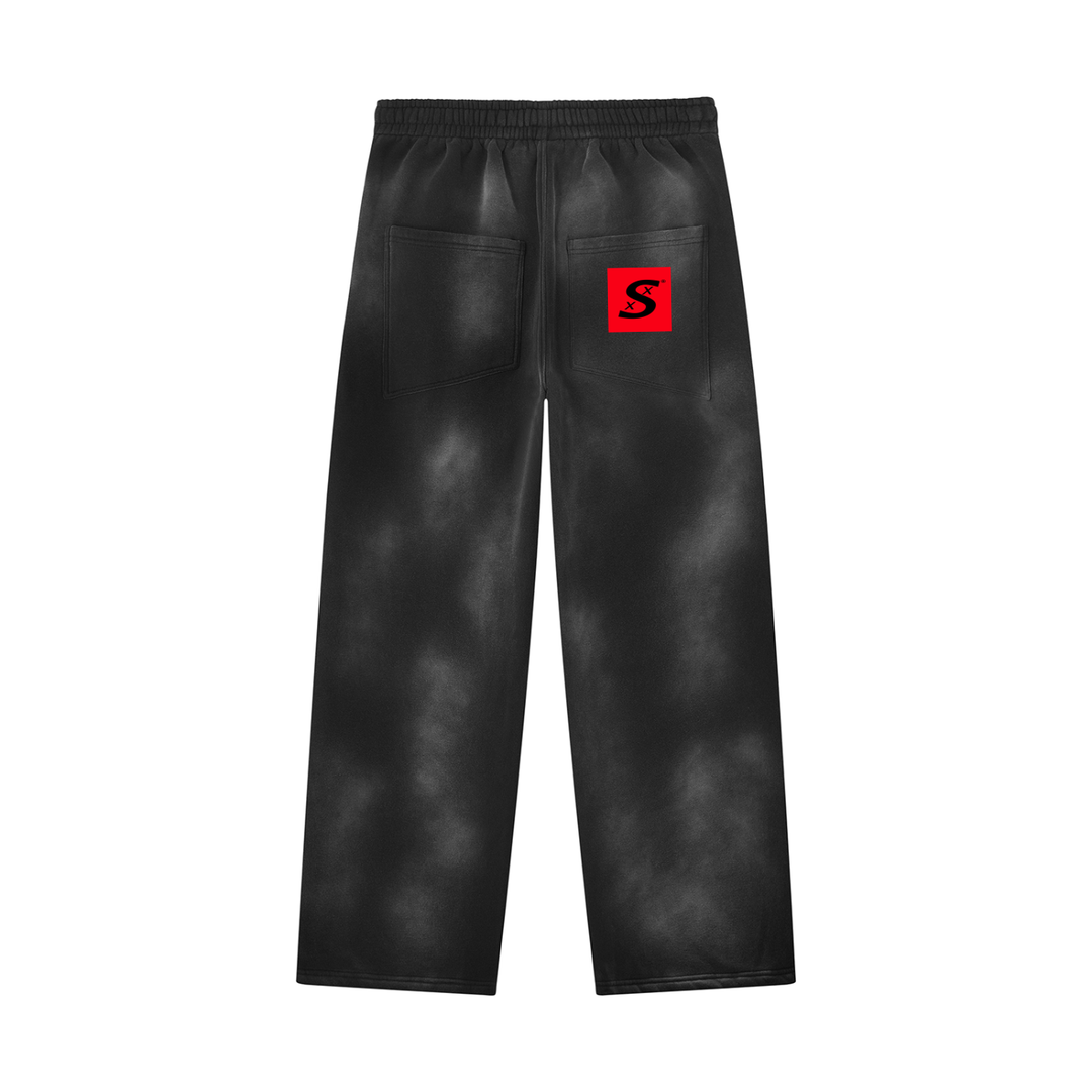 Unisex Sunfade Wide Leg Fleece Sweatpants