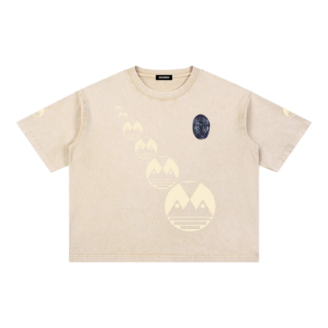 Mineral Wash Boxy Cotton T-Shirt